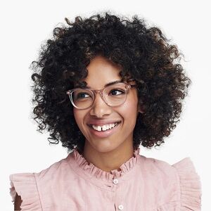 warbyparker Durand Rose Water glasses frame  
N668 47-18-145 women teen young